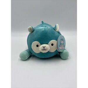 New Squishmallows Cuddlers French Laying Pierre 9" Teal‎ Alpaca Rare